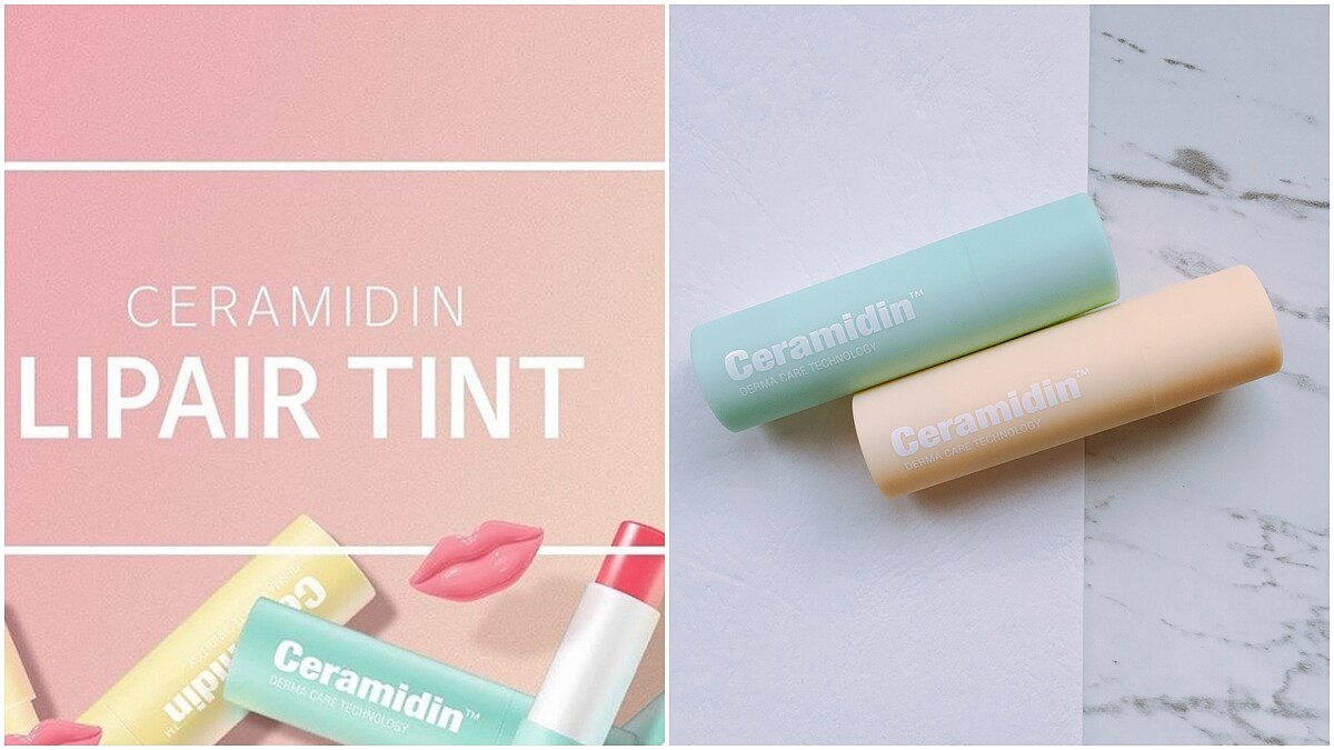 好清新的薄荷綠與向日葵黃色票外觀!韓妞化妝包裡都放著這條蜜糖潤唇膏