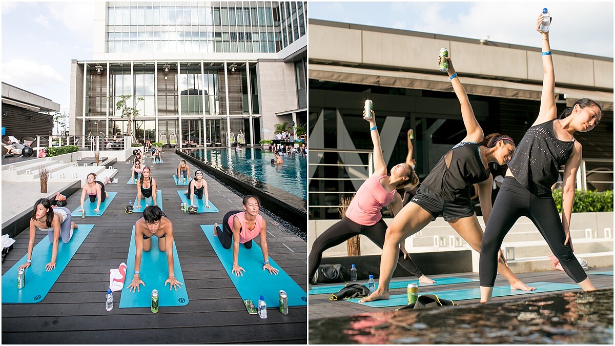 快來W Hotel Fuel Day運動一整日，來一起做啤酒瑜珈吧！