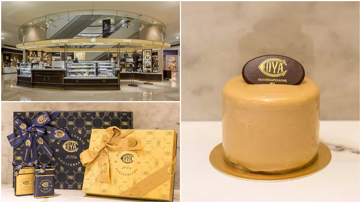 米蘭百年傳奇甜點COVA進駐台北101！獨家販售限量焦糖咖啡口味蛋糕