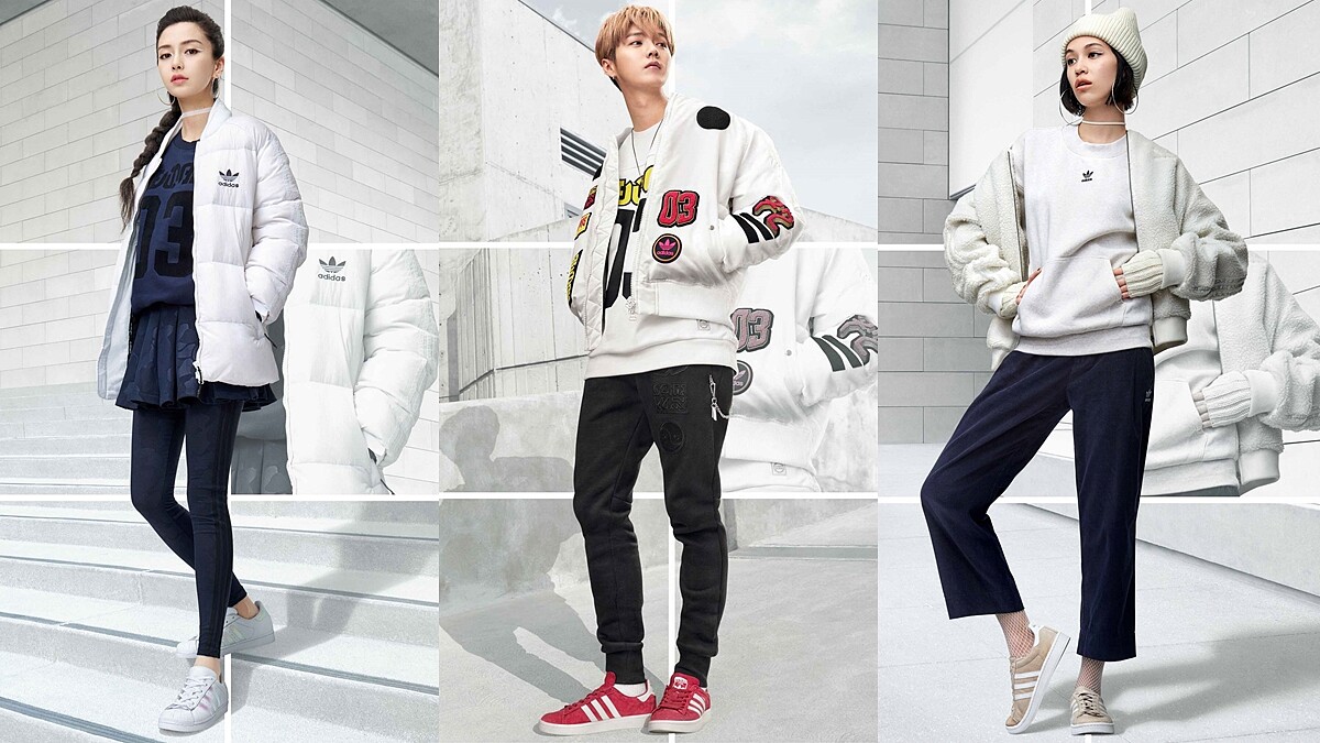 好生火的白色購物清單！Angelababy、水原希子、鹿晗搶先示範adidas Originals秋冬系列