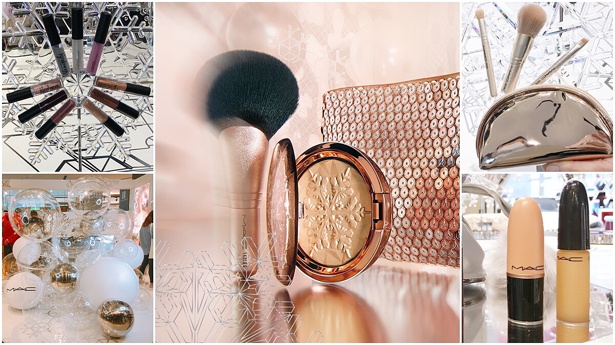 能抵抗滿滿的奢華金、冰雪銀、玫瑰金彩妝?年度最吸睛的MAC聖誕彩妝,超貼心【手拿包組合】週年慶預先亮相&lt;加映限量絲絨霧感唇膏&gt;