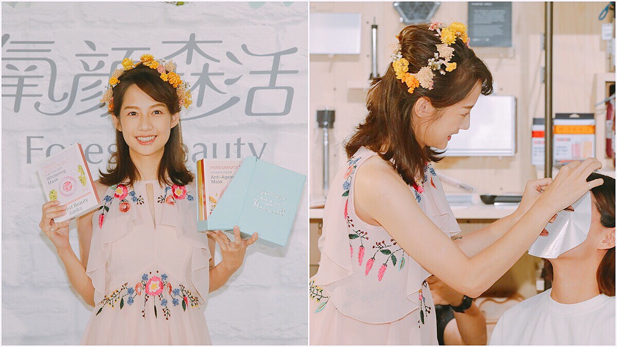 連孕媽咪簡嫚書也認證的森林級保養，《氧顏森活》面膜幫臉敷了一朵朵嬌嫩法國玫瑰讓肌膚又白又亮