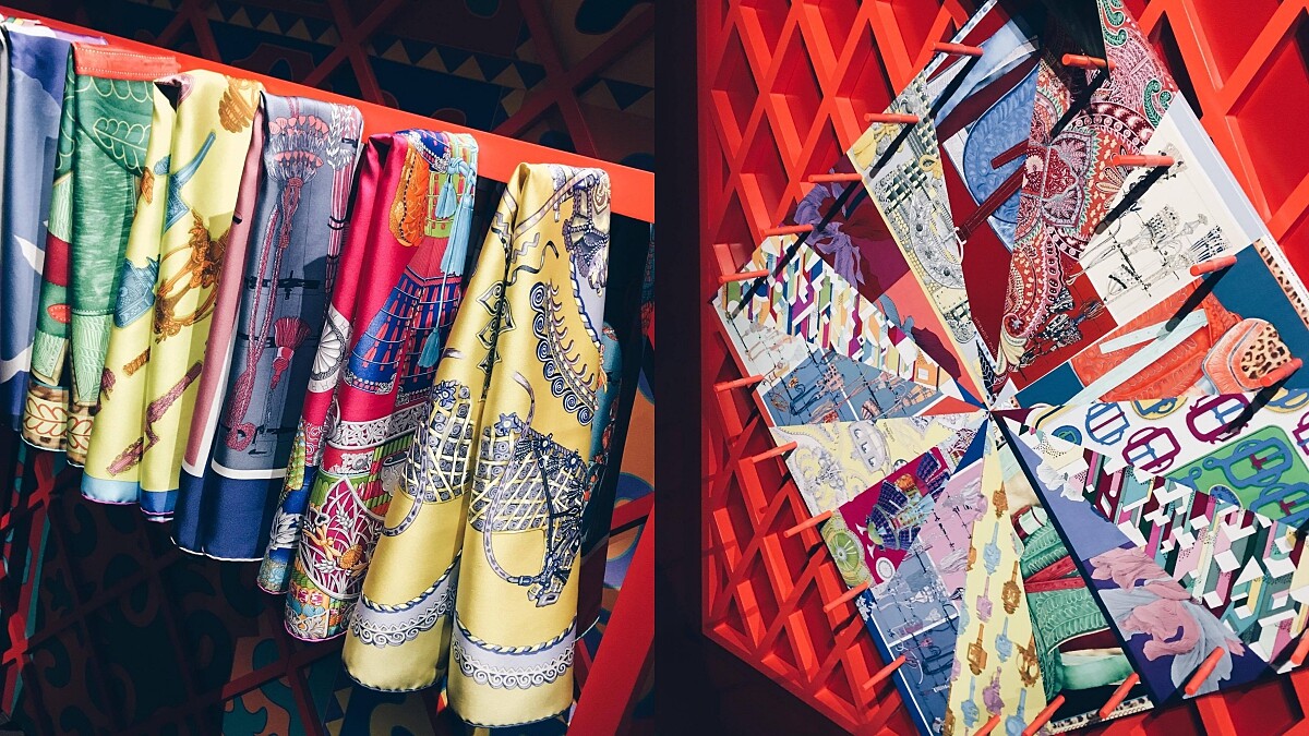 把絲巾圖案變成闖關小遊戲！愛馬仕「Crazy Carré炫舞方巾」北京派對直擊