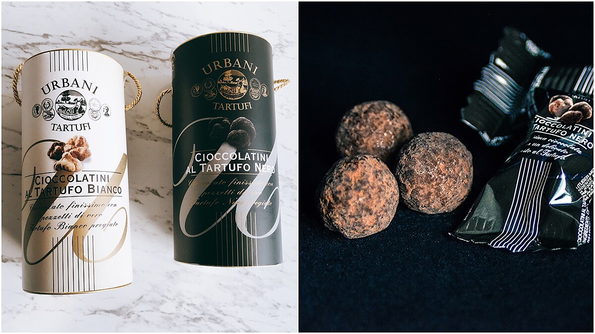 一入口超香濃的松露味衝上鼻尖！由松露教父製作的URBANI TARTUFI松露巧克力真的超驚人