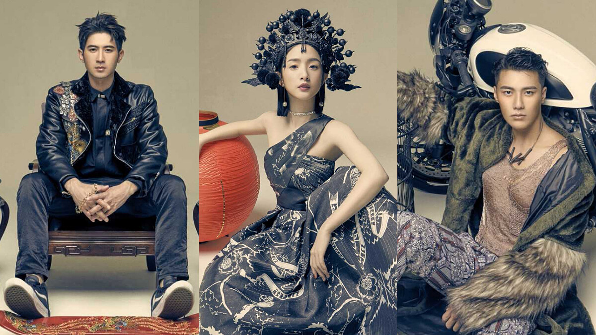 「晨神」霸氣十足!林依晨秀美肩,攜手張睿家等拍攝2018年曆大片