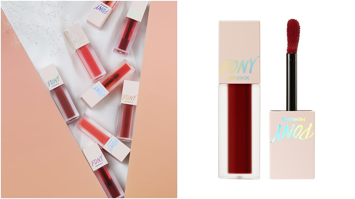 #01哥德式紅畫的染唇妝又美又自然！PONY推出全新5色女王琉璃染唇液，就像水彩般的水感質地超好上色