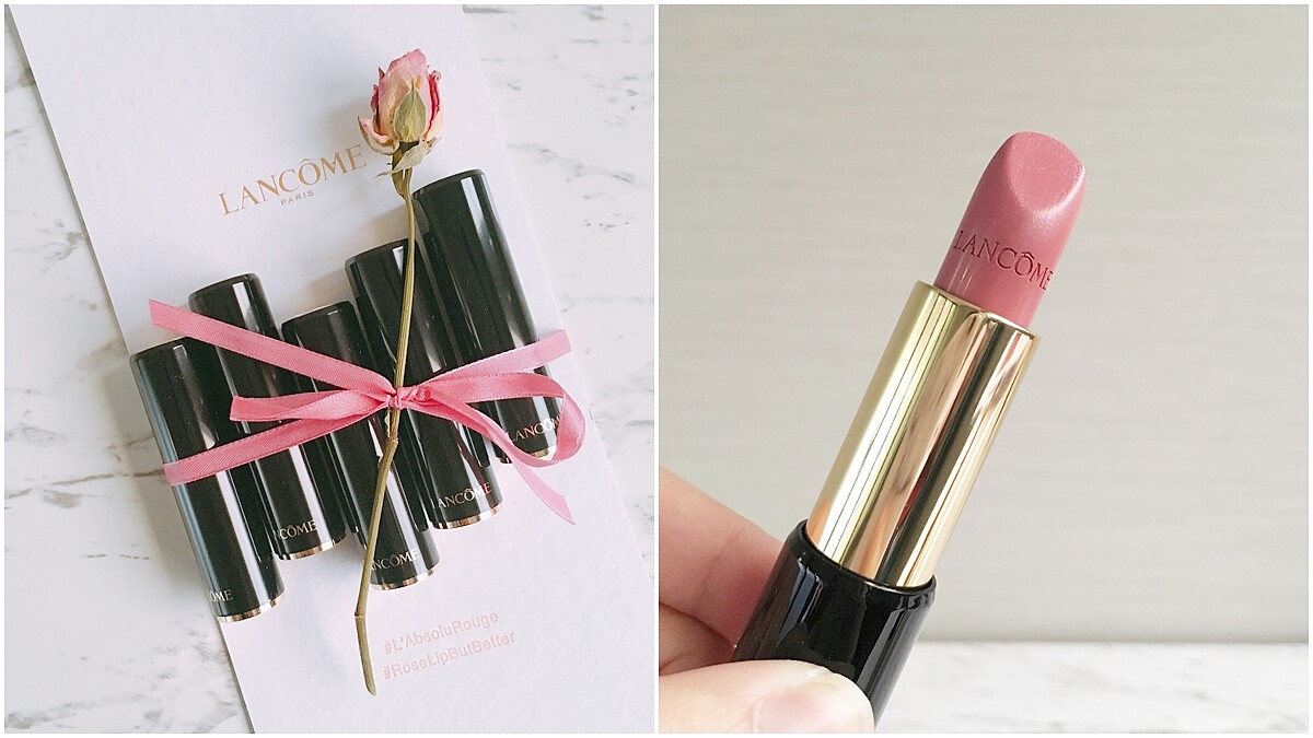 就差這一支玫瑰色口紅！蘭蔻絕對完美唇膏再推不同裸粉、深淺的玫瑰花瓣色(加映韓國最紅西柚色)