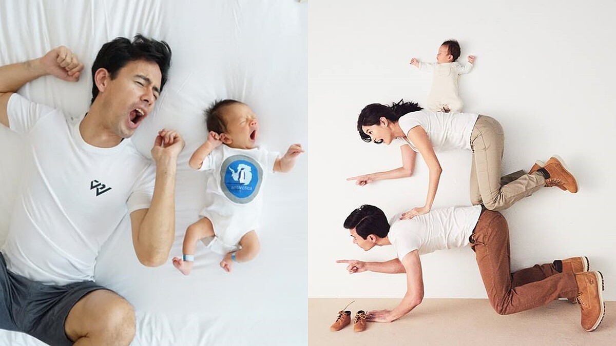 好可愛的小帥哥!Janet與老公George一家三口都超有戲,超萌曬娃特輯