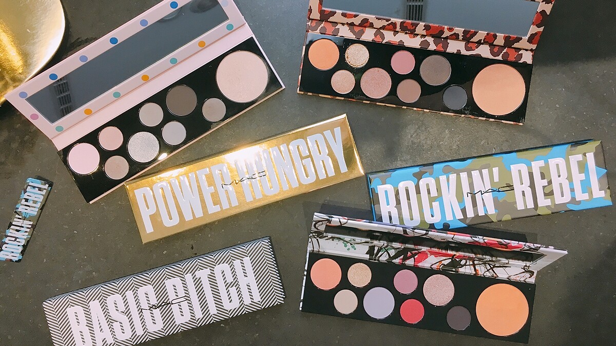 「公主病、拜金女、綠茶婊...就是不當乖乖女」光從命名很有態度的眼影盒在M.A.C，8色眼影+1色打亮絕對要收