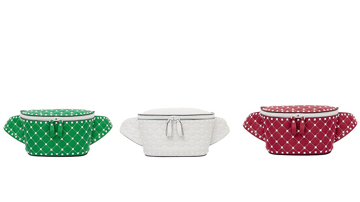 鉚釘控請鎖定！Valentino第一次推出超繽紛糖果色腰包，迷你尺寸嬌小女也適合