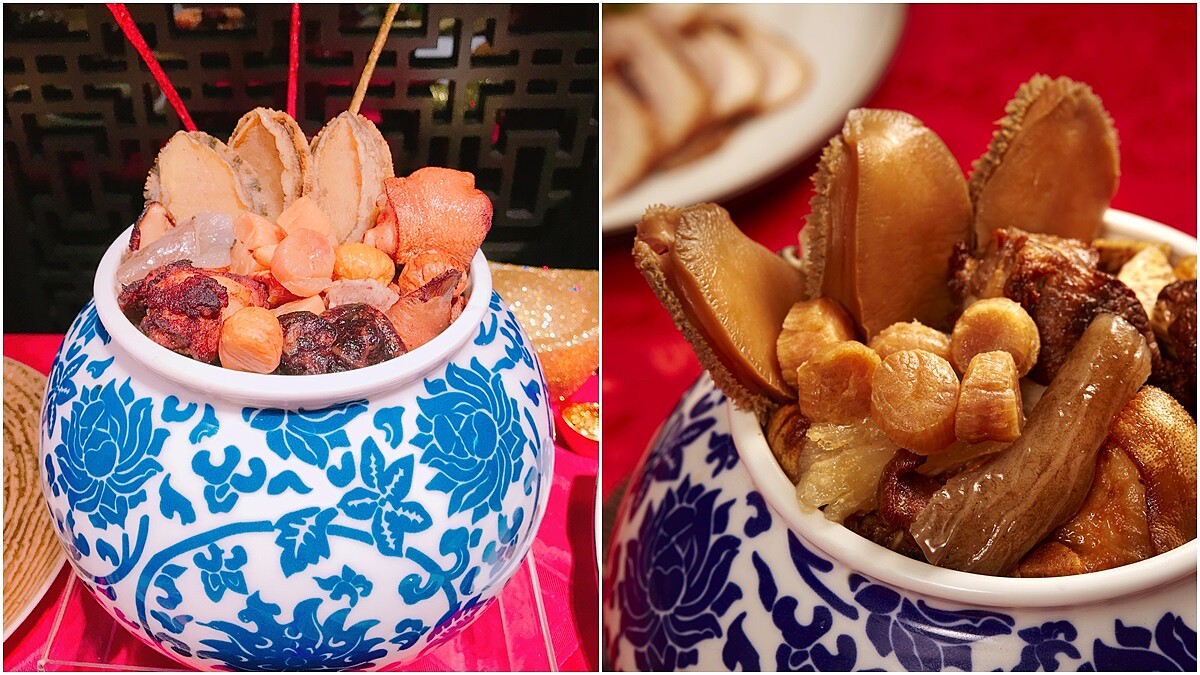 「這甕滿滿干貝、鮑魚的佛跳牆，集結師傅50年的廚藝功夫」牛排教父旗下wok臥風閣首度推出年菜系列，限量500份