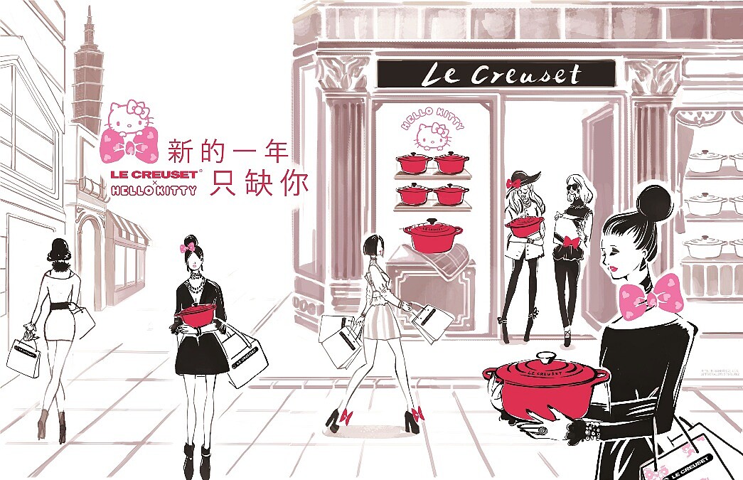 看到蝴蝶結就想任性收藏 Le Creuset X Hello Kitty粉嫩茶餐盤系列粉到極度瘋狂