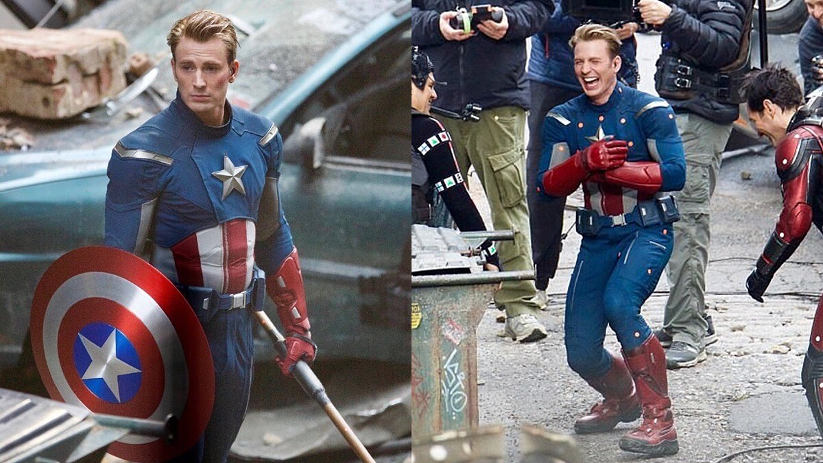 被賜死還是穿越?「美國隊長」克里斯伊凡換上舊制服,《復仇者聯盟4》最新片場照曝光
