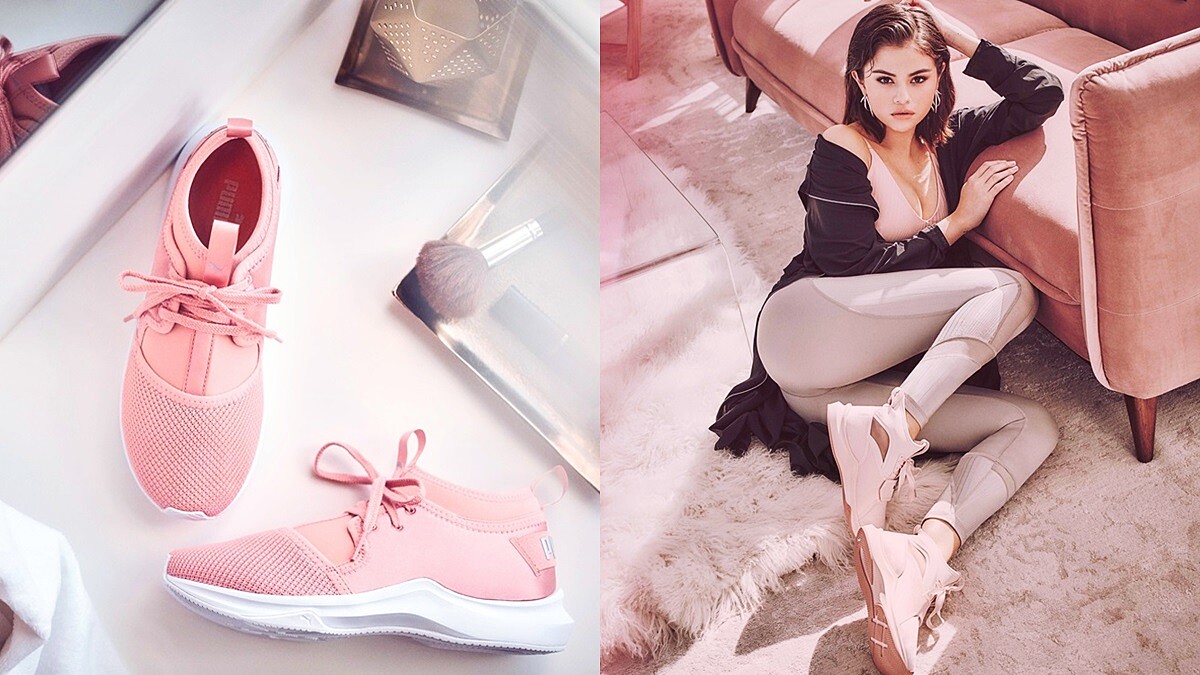 這雙浪漫玫瑰粉鞋款必收！Selena Gomez 帥氣詮釋 PUMA 最新芭蕾風格新球鞋