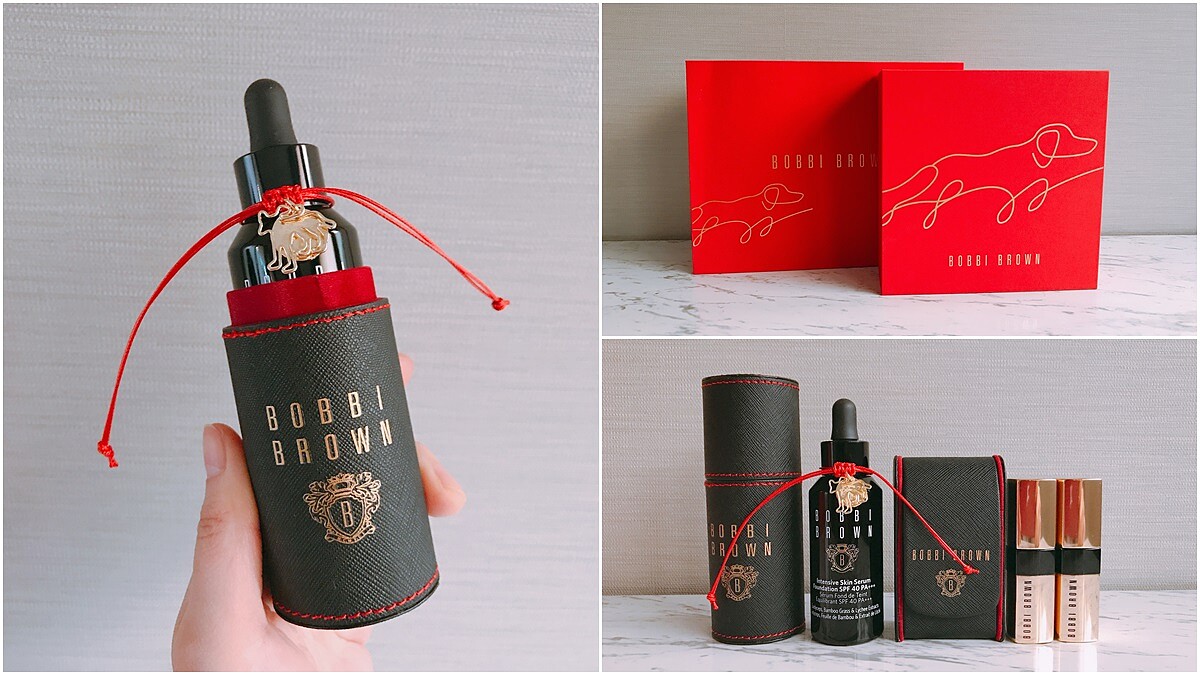 連GD女友也愛的「冬蟲夏草粉底」這回繫上幸運紅結、小津狗吊飾！Bobbi Brown高保濕修護精華粉底推出新春限定版包裝