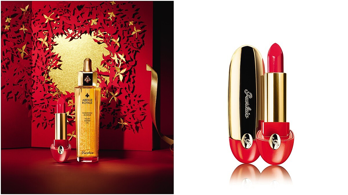 「明星商品皇家蜂王乳平衡油、紅寶之吻唇膏換上火鶴紅新色」嬌蘭推出亞洲限定新年賀歲限量系列