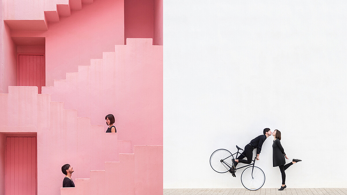 每張照片都好可愛！翻玩建築的西班牙網紅情侶檔 Daniel Rueda &amp;amp; Anna Devis