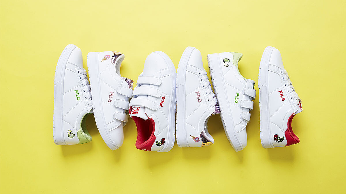 從小白鞋到帽子全都想擁有！粉紅冰淇淋、櫻桃…FILA推出超繽紛水果蘇打系列配件