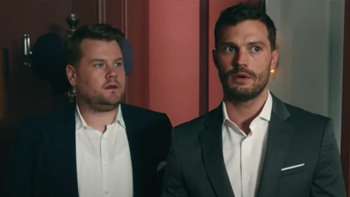 「基」情四射？詹姆斯柯登&amp;傑米道南惡搞《格雷的五十道陰影》片段，火車過山洞太煽情啦~