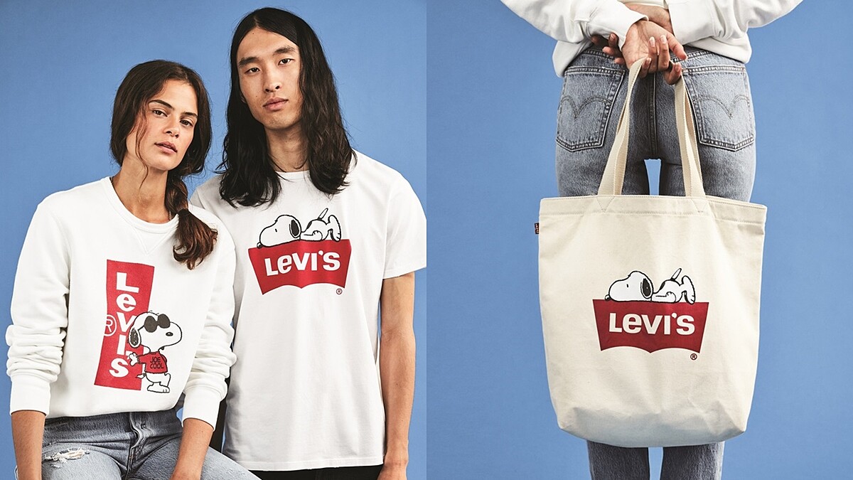 史奴比控別錯過！LEVI’S® 攜手 Peanuts 推出限定聯名系列，從上衣到袋子都想入手