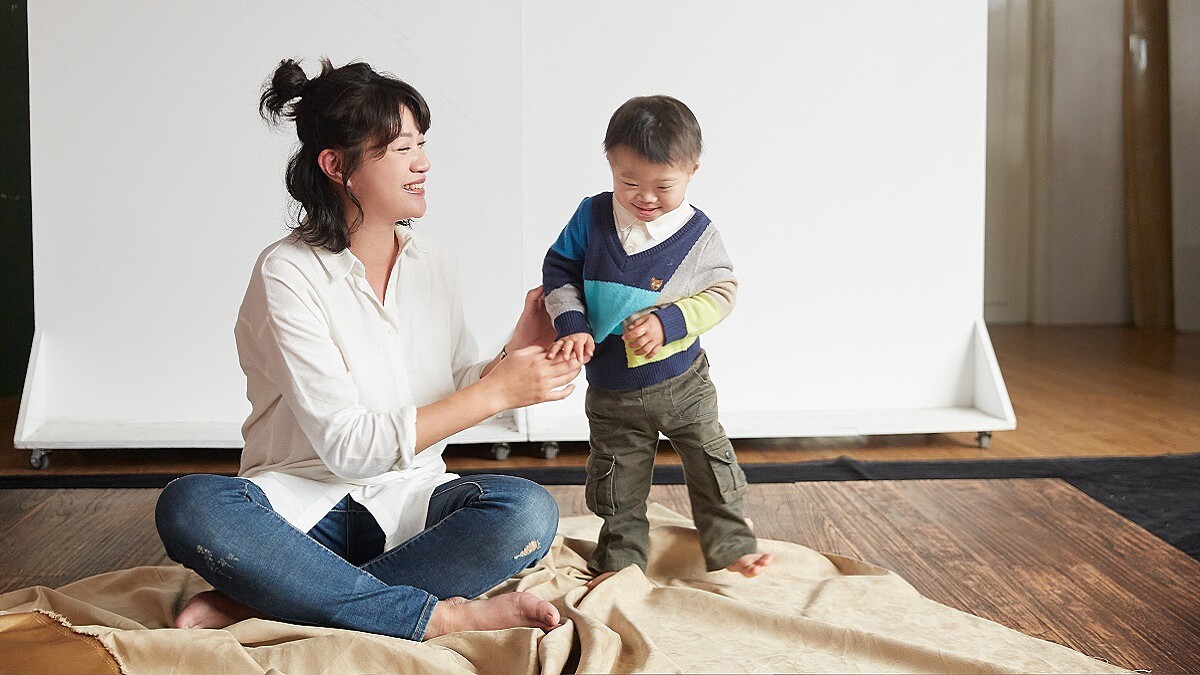 我的孩子是唐寶寶！高華灼：「謝謝你來當我的小孩。」