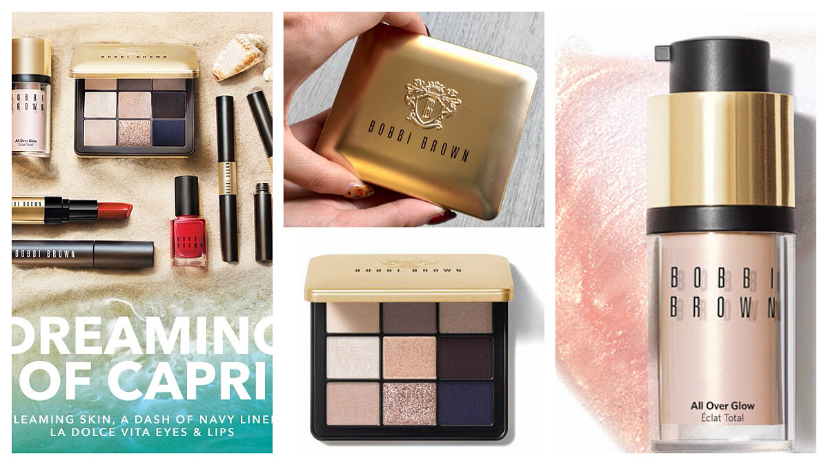 閃閃發光海岸線、清澈海藍水波 來自義大利卡布里島度假色彩 Bobbi Brown打造女神降臨天堂的夢幻春妝！