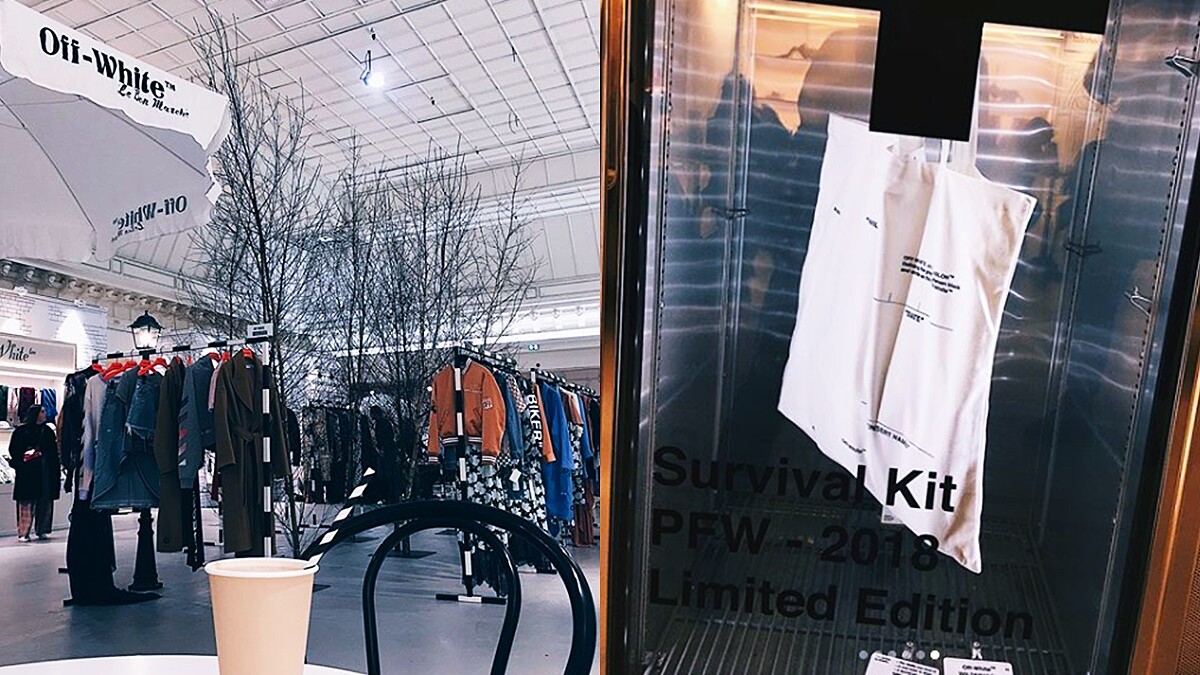 【巴黎時裝週】Off-White在巴黎開設期間限定咖啡廳！推出“時裝週限定生存包”話題十足