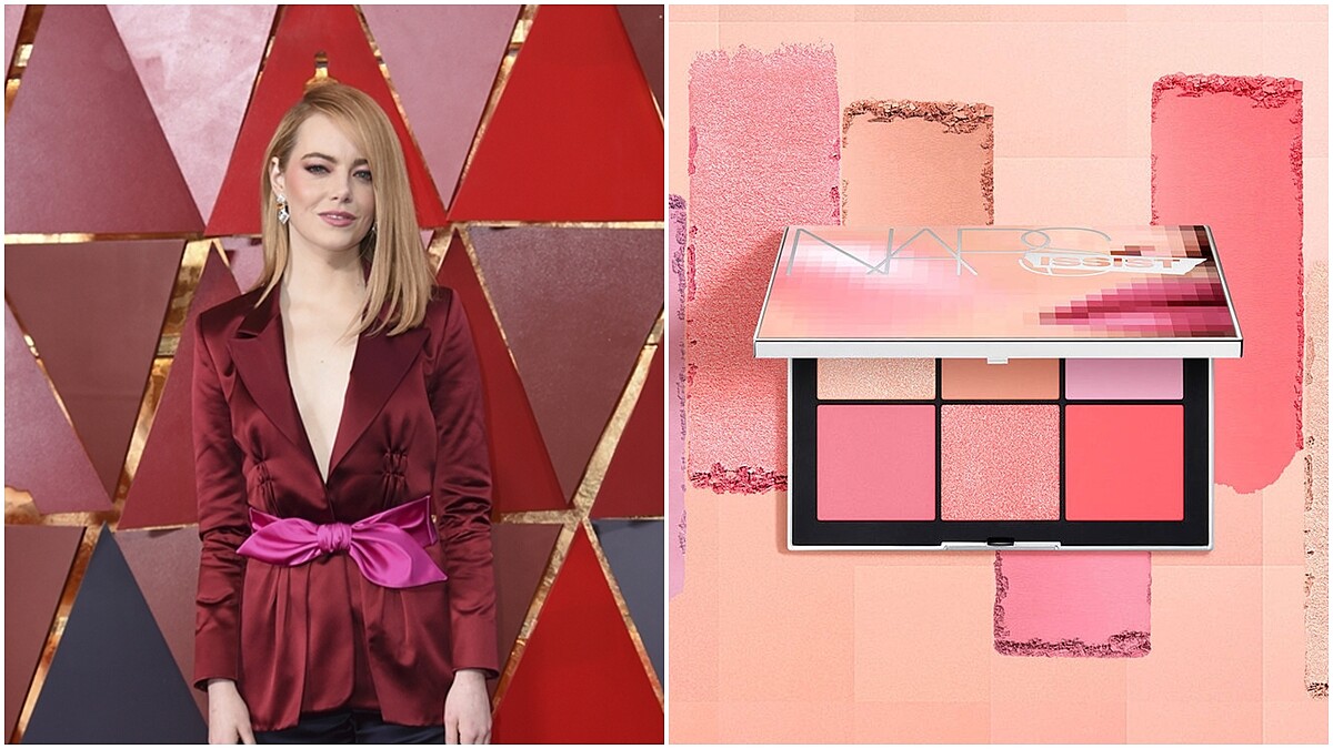 好羨慕她搶先用到NARS自戀搶眼頰彩盤！發現艾瑪史東Emma Stone 2018奧斯卡的妝容亮點