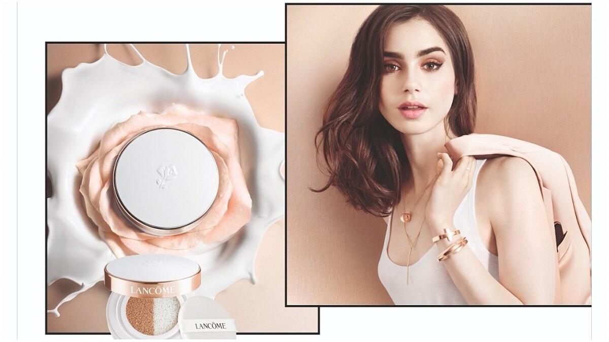 玫瑰金邊結合經典玫瑰LOGO～蘭蒄【最新雙色氣墊】一盒滿足「飾底、提亮、修瑕」完妝需求！