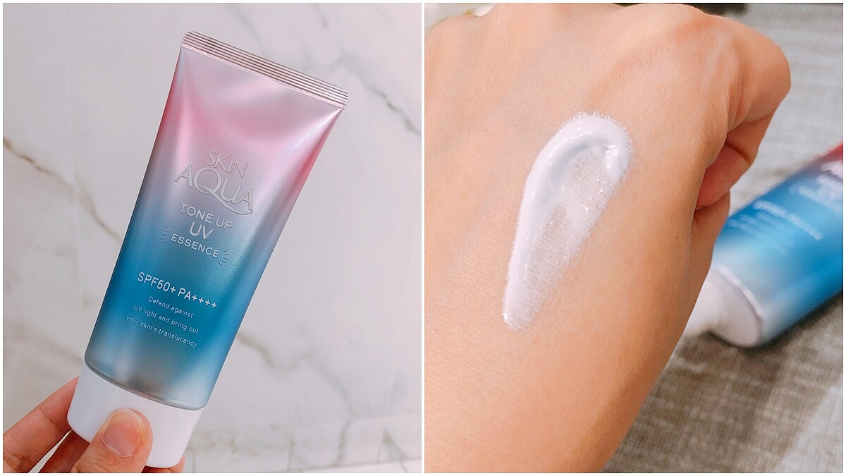 可能是今年最美的防曬，擠出來還是薰衣草紫色！曼秀雷敦水潤肌最新防曬飾底凝露，還能讓膚色更起來更透亮