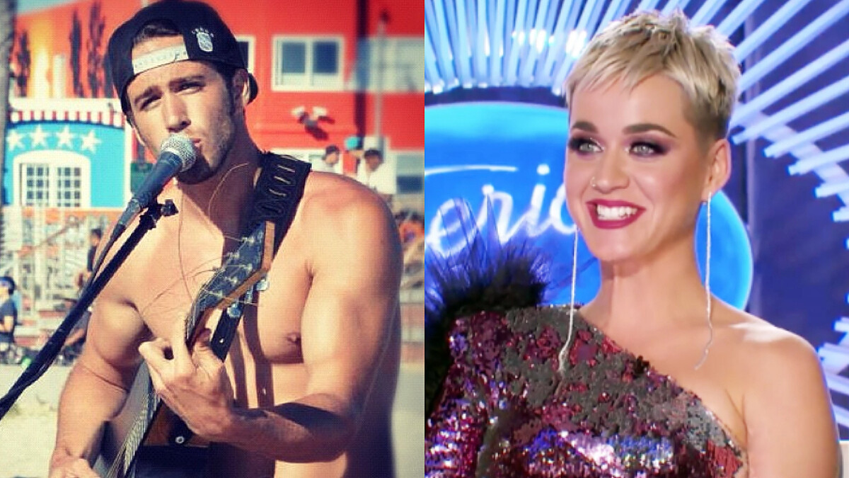 《美國偶像》海選現場鮮肉選手深情獻唱，迷倒一票女粉，凱蒂佩瑞超害羞奔逃~