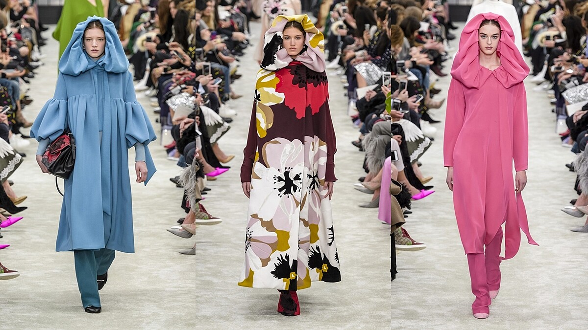 【巴黎時裝週】Valentino秋冬大秀打造浪漫花園！超吸睛 oversize 大連帽的設計靈感原來是…