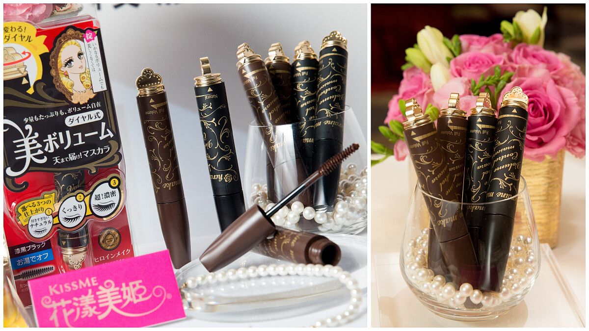 一支擁有捲翹、纖長、濃密!開架睫毛膏之王KISSME花漾美姬全新力作「三段式轉頭」睫毛膏