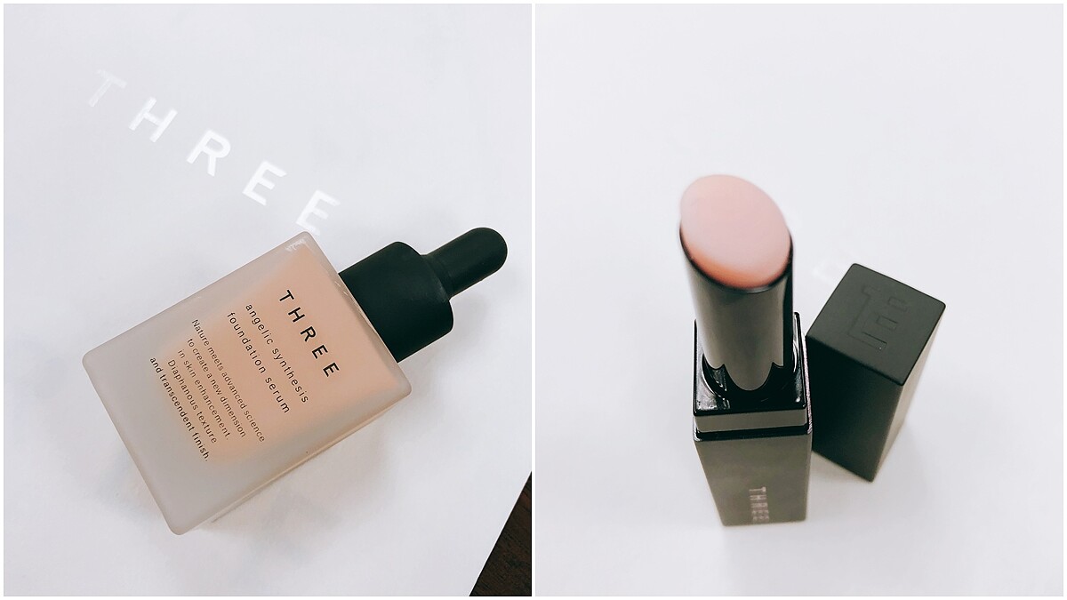 「不是護唇膏，是妝容魔法棒，妝後一抹隱形細紋與瑕疵」THREE這支煥顏緊緻魔法棒太強，還有實現呼吸感素顏的「天使煥采精萃粉底」
