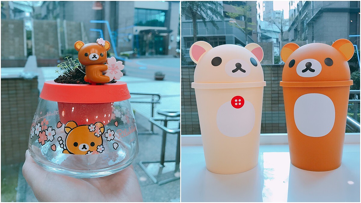 這個絕對是辦公室必備的療癒小物！7-11全新集點推出「拉拉熊粉嫩櫻花季系列」可以種出櫻桃小番茄、黃波斯菊、百里香的小植栽