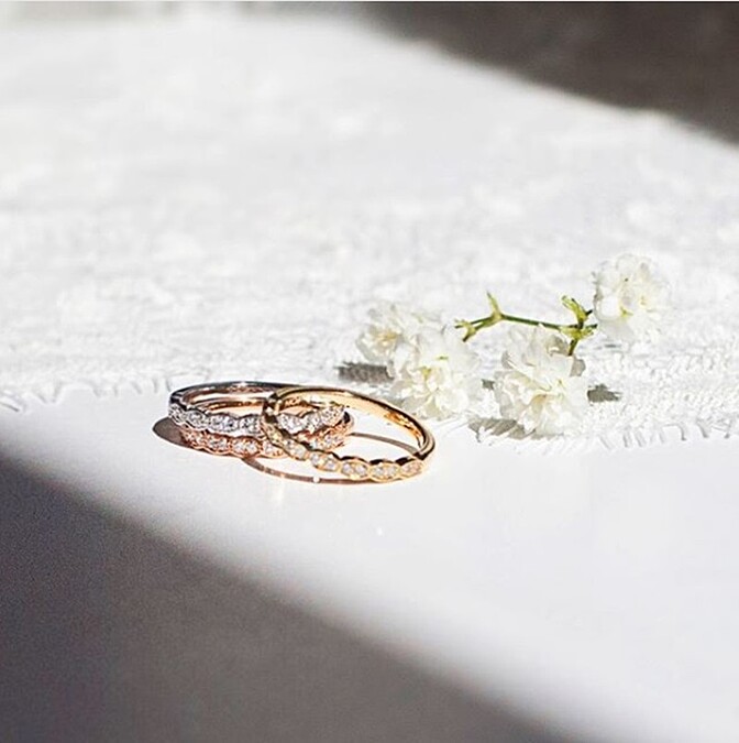 閃閃百合花朵點綴婚訂珠寶！小資新人也適合的Hearts On Fire Liliana輕奢風婚戒