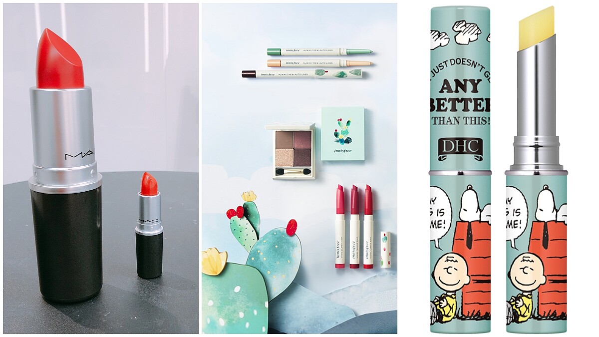 M.A.C子彈口紅刷具組、innisfree仙人掌彩妝系列、DHC史奴比聯名保養品…那些品牌有出，但台灣目前買不到的夢幻美妝逸品