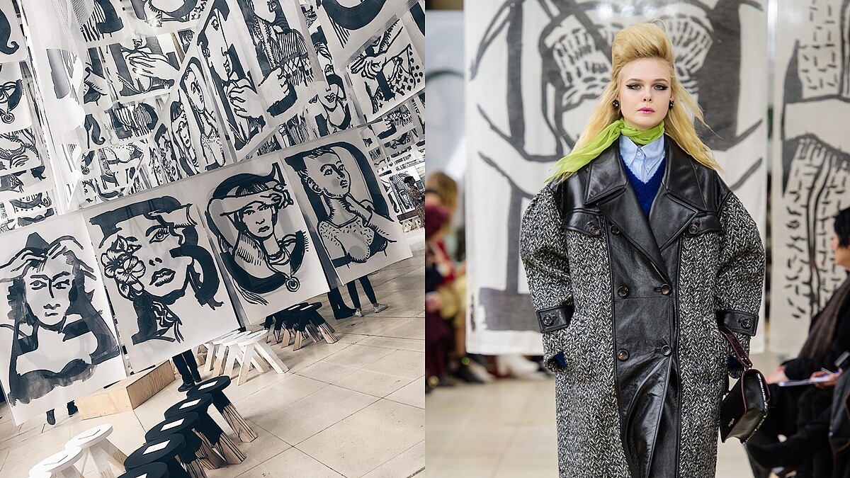 【巴黎時裝週】被這厭世跩樣給美到！Elle Fanning化身復古壞女孩，登上Miu Miu秋冬大秀