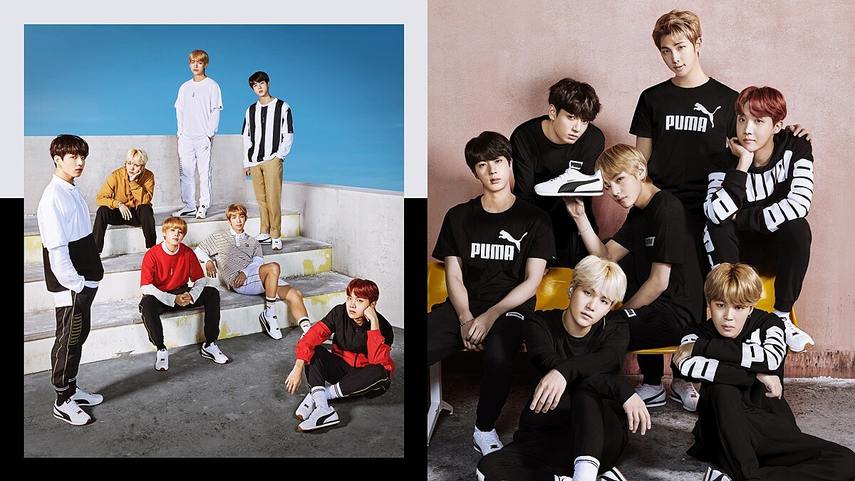 粉絲們尖叫吧！PUMA與BTS防彈少年團攜手聯名全新球鞋、運動系列