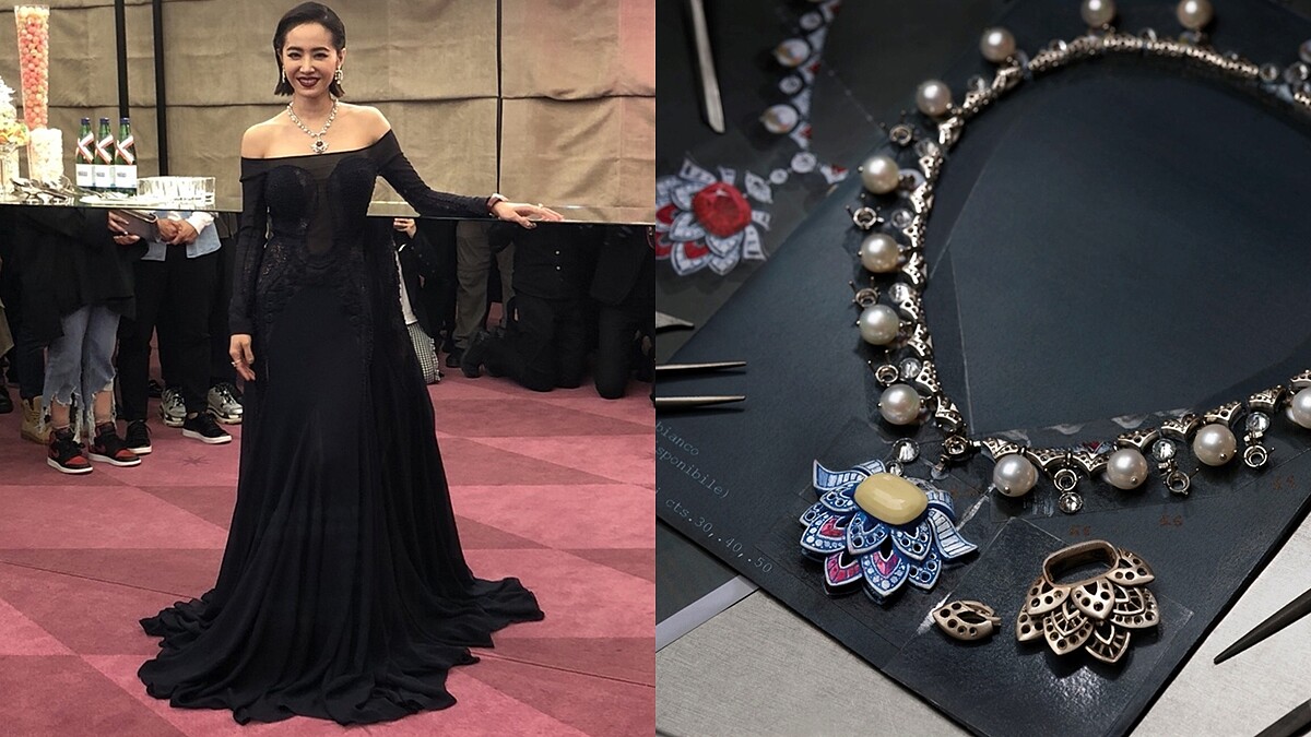 價值超過台幣1.3億、鑲嵌約16克拉紅寶石、23克拉鑽石…揭密Jolin蔡依林身上Bulgari寶格麗頂級珠寶項鍊細節！