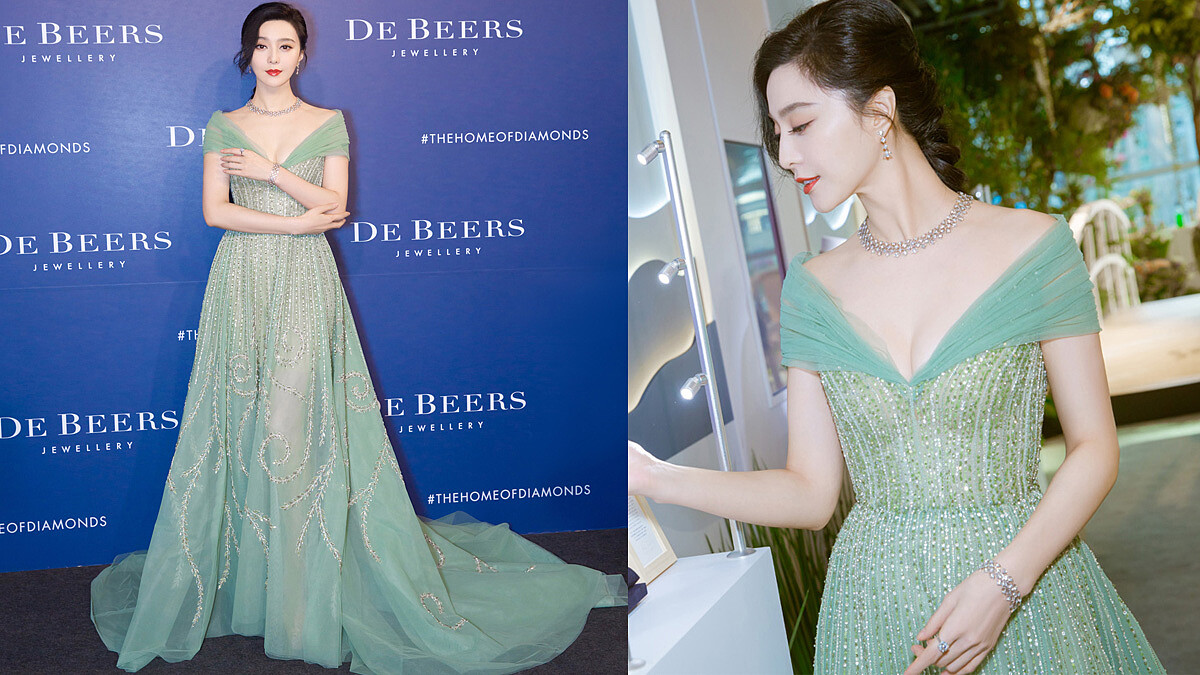 「我喜歡愛心形狀粉紅鑽、喜歡搭配戒指跟耳環...」亮麗出席 De Beers 頂級珠寶活動，范冰冰與鑽石的二三事！