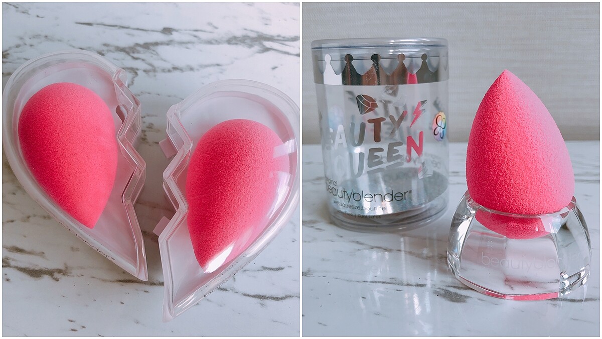 最可愛的美妝蛋愛心收納盒與水晶底座！beautyblender心心相印禮盒，和閨蜜可以一人分一顆