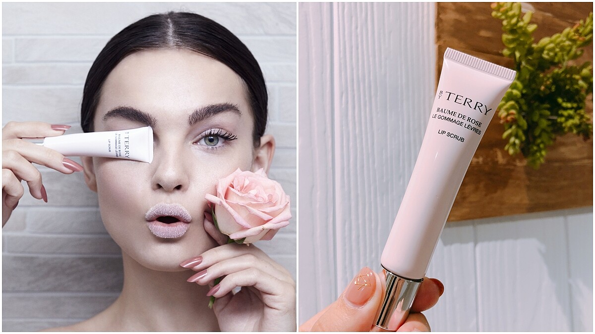是甜甜的糖霜玫瑰味道！BY TERRY經典玫瑰潤澤唇部去角質，甜美到忍不住讓人想多舔一口