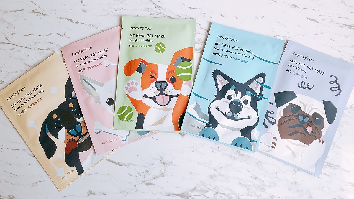 一秒變身汪星人！innisfree我的汪汪面膜從哈士奇、巴哥、米格魯通通有