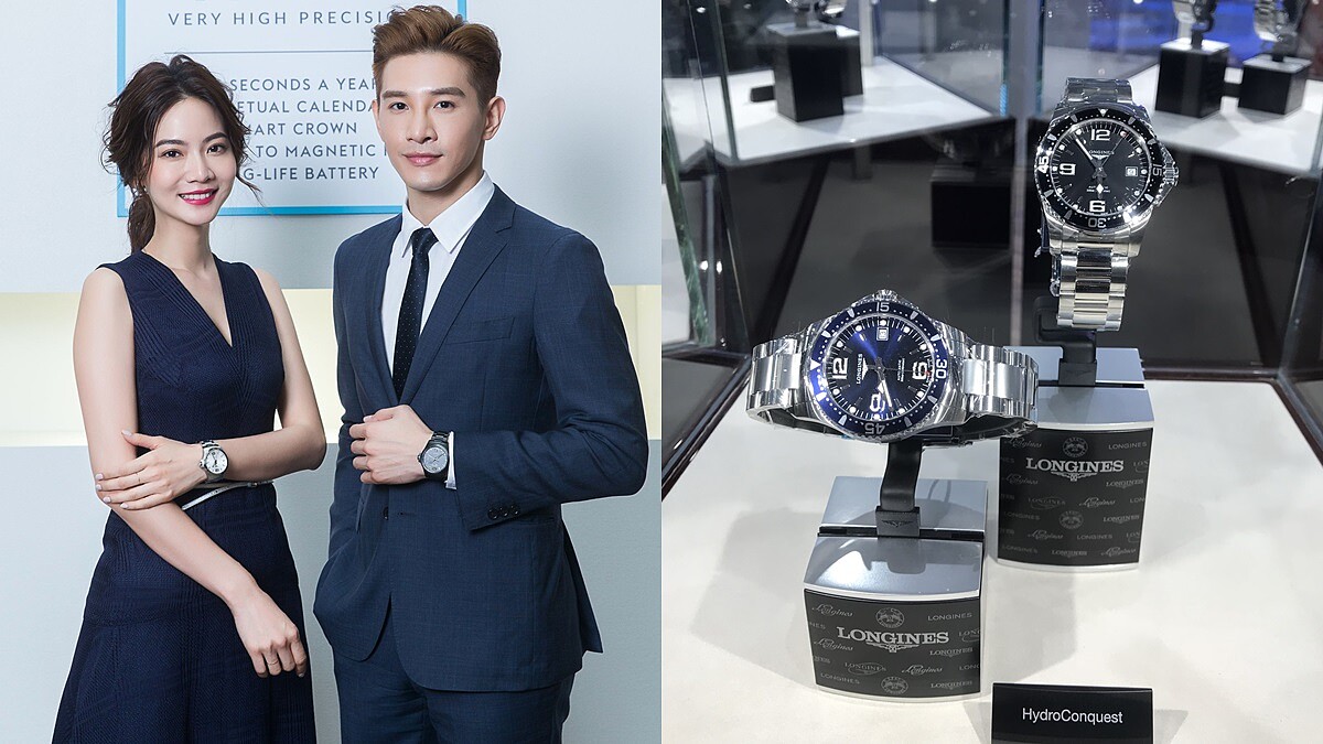 甜美女神曾之喬私下愛運動、愛耍酷！浪琴表全新征服者系列打造自動校時、率性全黑運動風腕錶