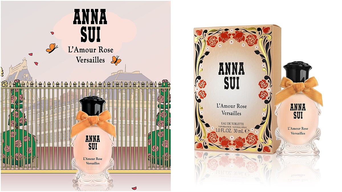 18世紀路易十六皇后最愛的玫瑰、薔薇香調!ANNA SUI將凡爾賽宮殿的建築及香氣都放進這瓶「凡爾賽玫瑰淡香水」