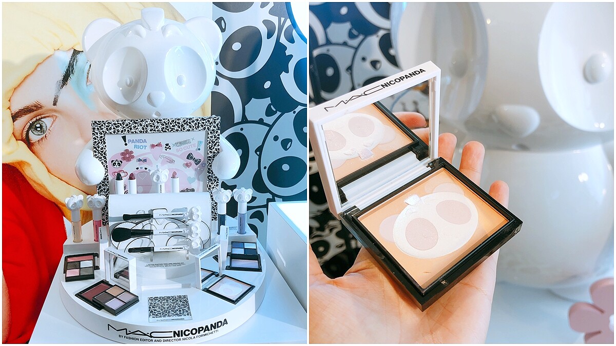 超萌熊貓來襲！M.A.C找來LADY GAGA團隊御用造型總監的個人品牌NICOPANDA推聯名彩妝，腮紅盤與刷具組簡直可愛到無法無天
