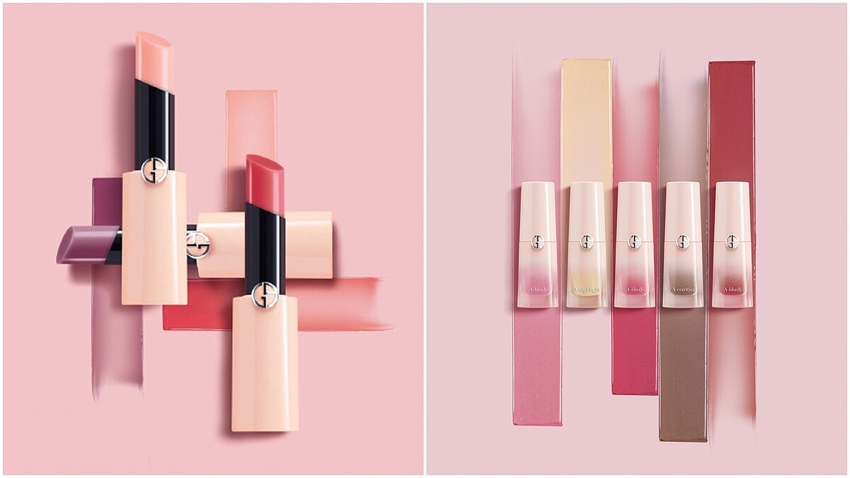 亞曼尼紅變成溫柔高訂粉!Giorgio Armani奢華訂製裸粉護唇膏、訂製漂染氣墊腮紅露實擦來了,打造最仙空氣粉裸妝