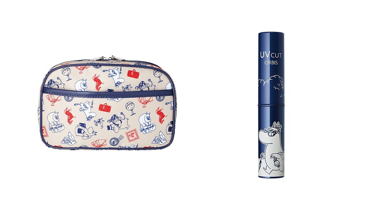 嚕嚕米控這個旅行組一定要入手!ORBIS把極緻抗陽潤色護唇膏收到有著嚕嚕米塗鴉的可愛化妝包,再推出旅行限定組