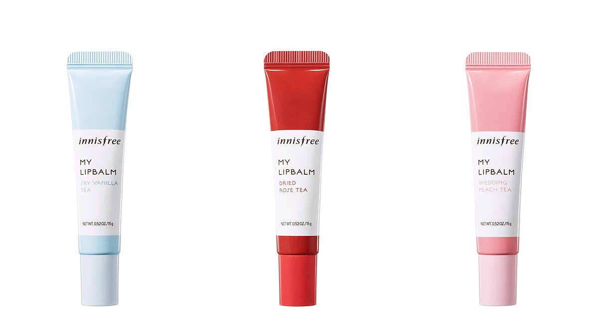 不只能紅潤唇色還有淡淡的清新茶香！innisfree把洛神、玫瑰、蜜桃茶打造成11色「午茶甜心潤彩護唇膏」